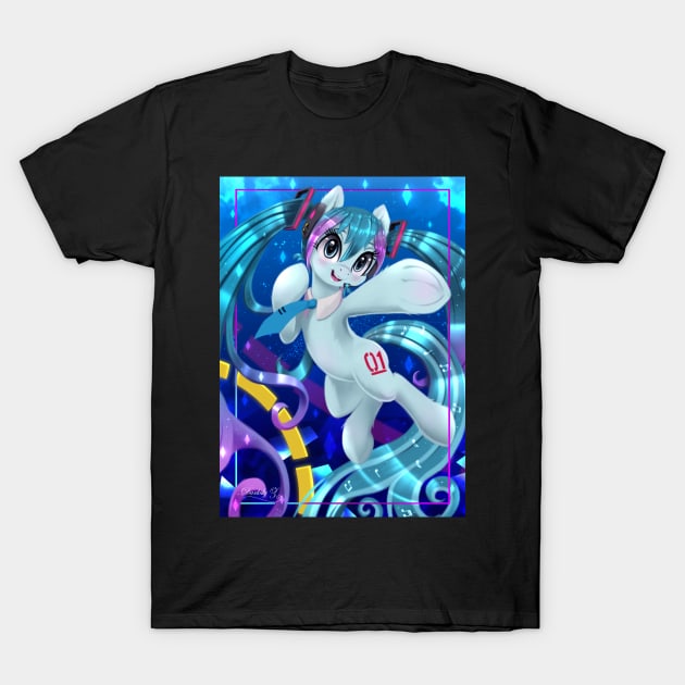 Hatsune Miku Pony T-Shirt by Darksly